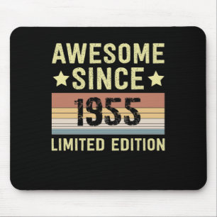 Mousepad Incrível Desde 1955 Retro 67 Anos de Idade Anivers