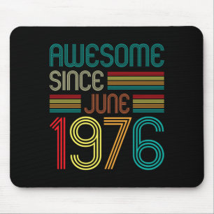 Mousepad Incrível desde junho de 1976 Vintage 49 anos 49º
