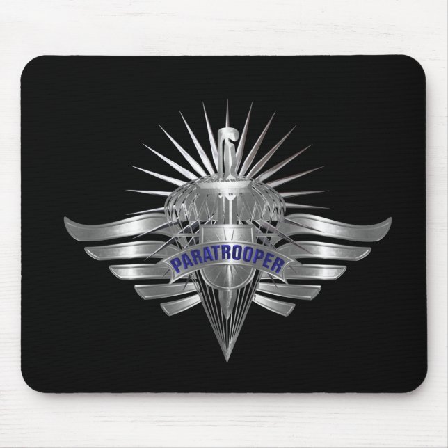 Mousepad Incrível Paratrooper Personalizado Asas Projetadas (Frente)