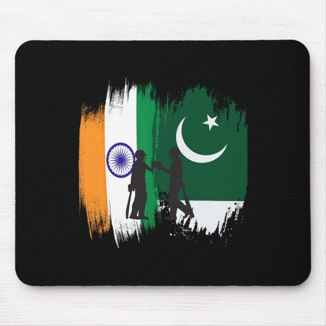 Mousepad India And Pakistan Cricket Patriotic Gift For Fina (Frente)