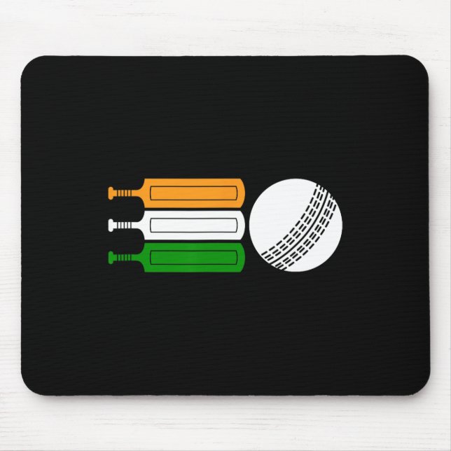 Mousepad India Cricket Player Ll Indian Flag Cricket Team  (Frente)