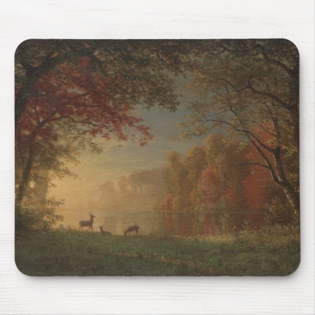 Mousepad Indian Sunset Deer by a Lake (Frente)