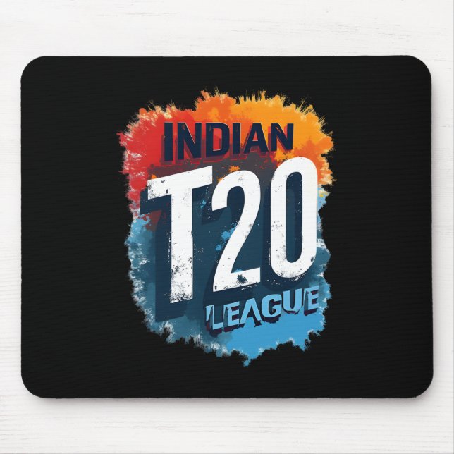 Mousepad Indian T_20 League 2025 Cricket Design  (Frente)
