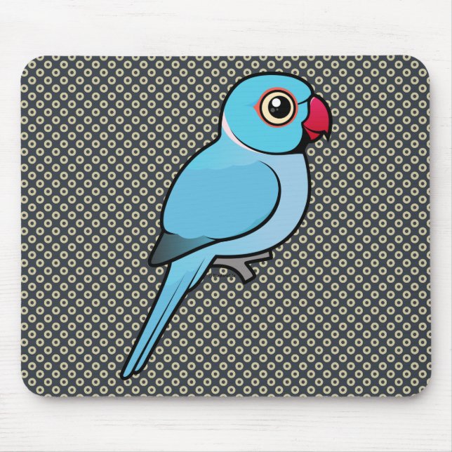 Mousepad Indiano azul Ringneck (Frente)