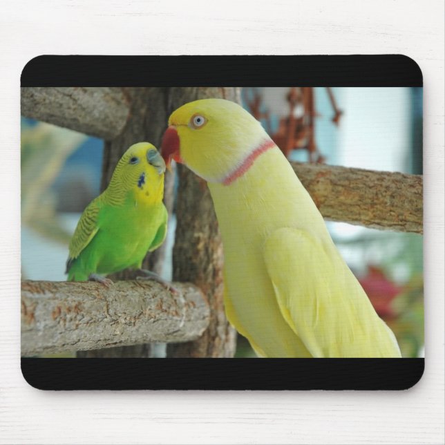 Mousepad Indiano Ringneck e tapete do rato de beijo de (Frente)