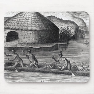 Mousepad Indianos de Florida que armazenam suas colheitas