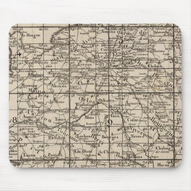 Mousepad Índice da França (Frente)