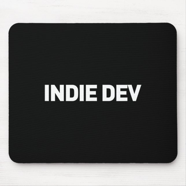 Mousepad Indie Dev - Desenvolvedor de videogame para o dese (Frente)
