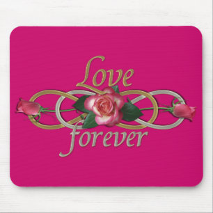 Mousepad Infinidade dobro - amor dos rosas para sempre
