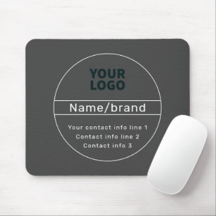 Mousepad Informações de contato de negócios ou Marcas retro