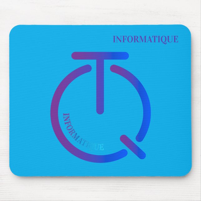 Mousepad informatique tech logo (Frente)