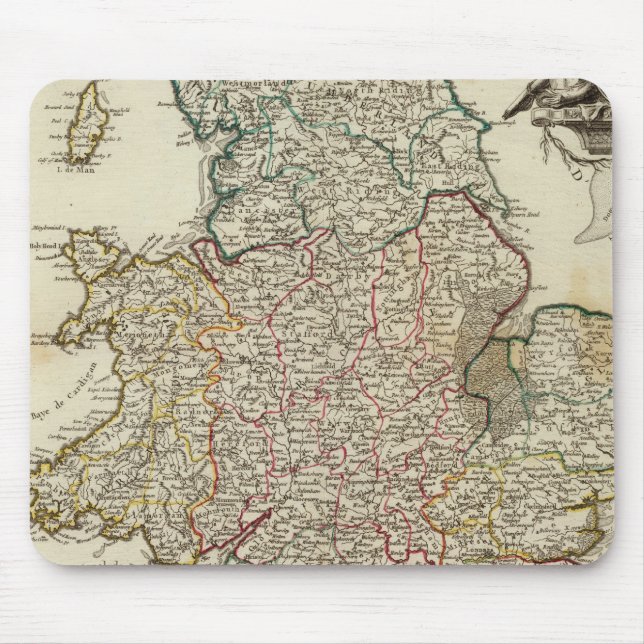Mousepad Inglaterra e País de Gales 2 (Frente)