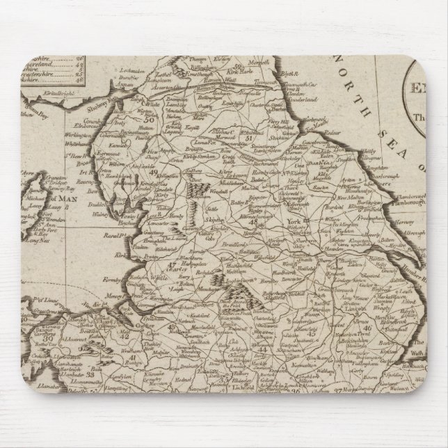 Mousepad Inglaterra e País de Gales 6 (Frente)