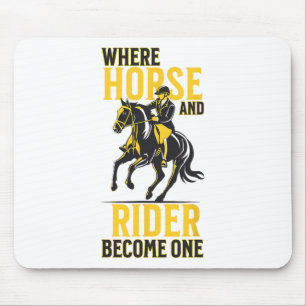 Mousepad Inglês Andando Engraçado Equestre Dizendo Esporte