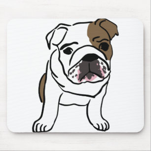 Mousepad Inglês Bulldog Shirts Nope Lazy English Bull