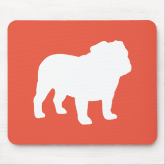 Mousepad Inglês Bulldog Silhouette | Legal cão Lover