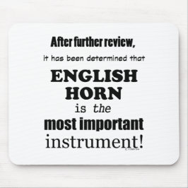 Mousepad Inglês Horn - Instrumento mais importante