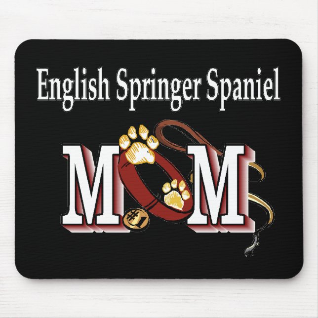 Mousepad Inglês Springer Spaniel Mamãe Oferta (Frente)