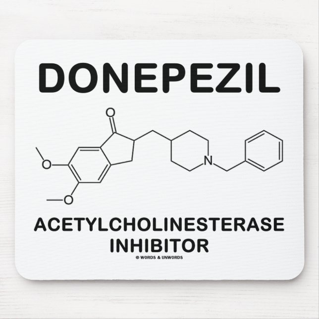 Mousepad Inibidor de Donepezil Acetylcholinesterase (Frente)
