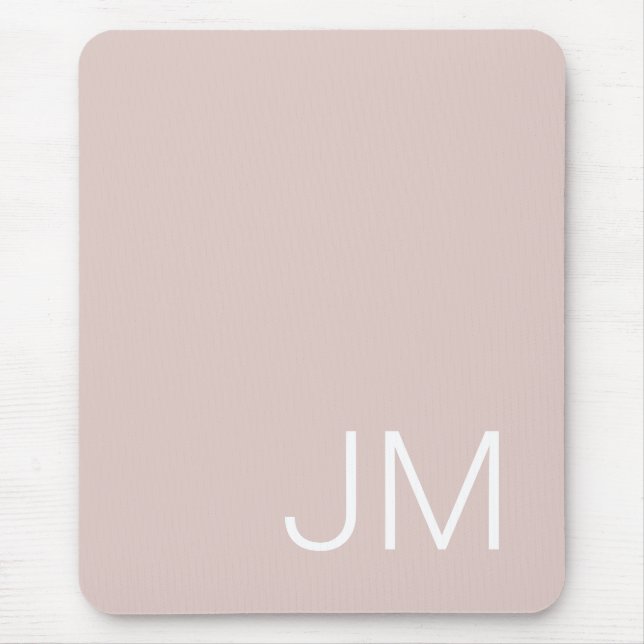 Mousepad Inicial Maiúscula Monogramada Extragrande Rosa Pál (Frente)