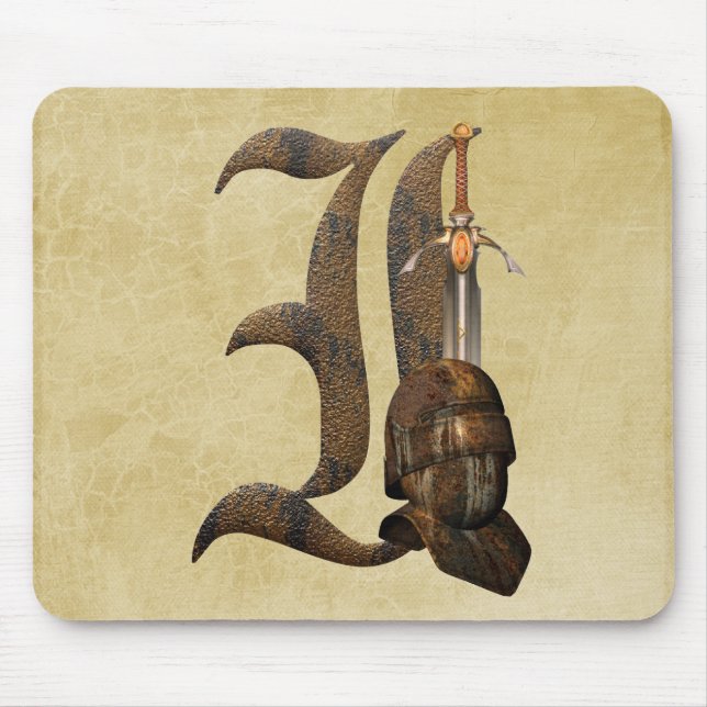 Mousepad Inicial oxidada dos cavaleiros mim (Frente)
