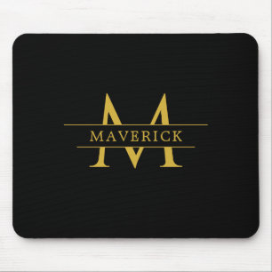 Mousepad Iniciales Personalizadas com Nome para Escritório 
