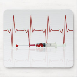 Mousepad Injeção com Corações Vermelhos