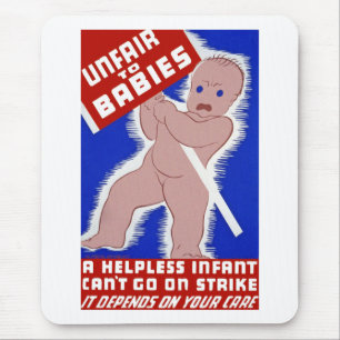 Mousepad Injusto aos bebês