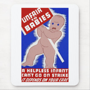 Mousepad Injusto para os bebês