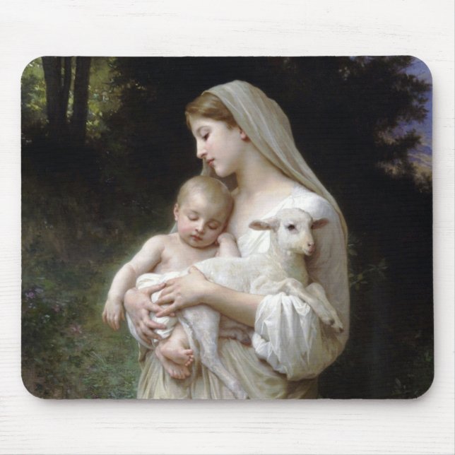 Mousepad Innocence (Madonna e Child), Bouguereau (Frente)