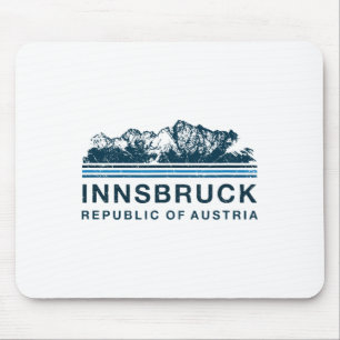 Mousepad Innsbruck Austria Monta O Esqui Austríaco Vintag