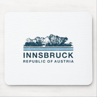 Mousepad Innsbruck Austria Monta O Esqui Austríaco Vintag