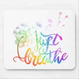 Mousepad Inscrição desagradável... Apenas respire Dand