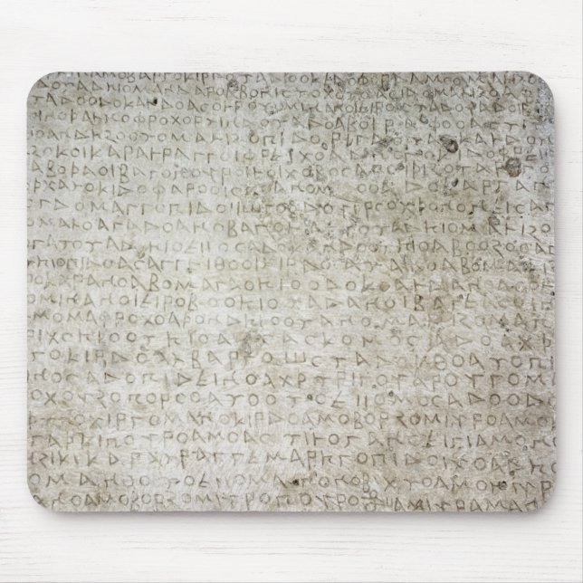 Mousepad Inscrição na língua de Kushana escrita (Frente)