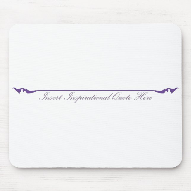 Mousepad Inserir citação Inspiracional Aqui - Roxo (Frente)