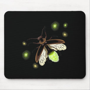 Mousepad Inseto de acampamento natural do Fireflies