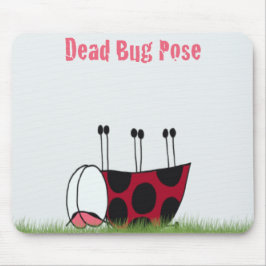 Mousepad Inseto de Ladybug engraçado Yoga Pose