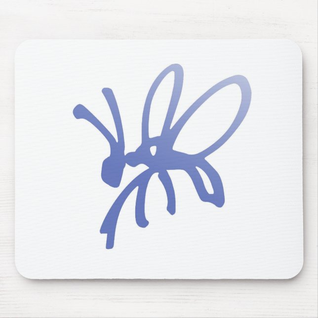 Mousepad Inseto Escrivora Azul (Frente)