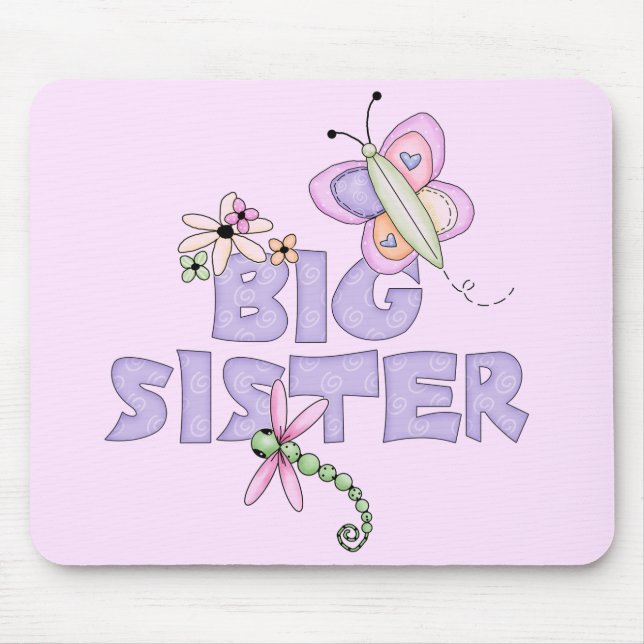 Mousepad Insetos Bonitos Irmã (Frente)