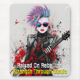 Mousepad Inspiração de Arte Guitarista Personalizável para 