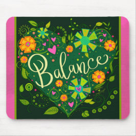 Mousepad Inspiração de Equilíbrio bonito Verde