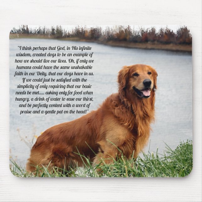 Mousepad Inspiração de fé inabalável (Frente)