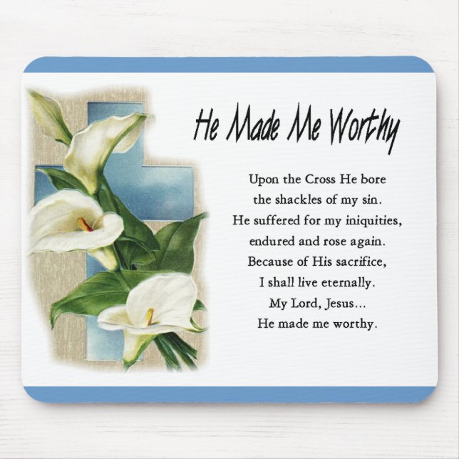 Mousepad Inspiração Ele Me Fez Valer (Frente)