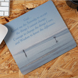 Mousepad Inspiração Serenity Prayer Beach Walkers