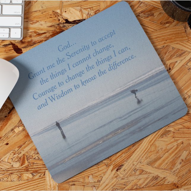 Mousepad Inspiração Serenity Prayer Beach Walkers (In Situ)