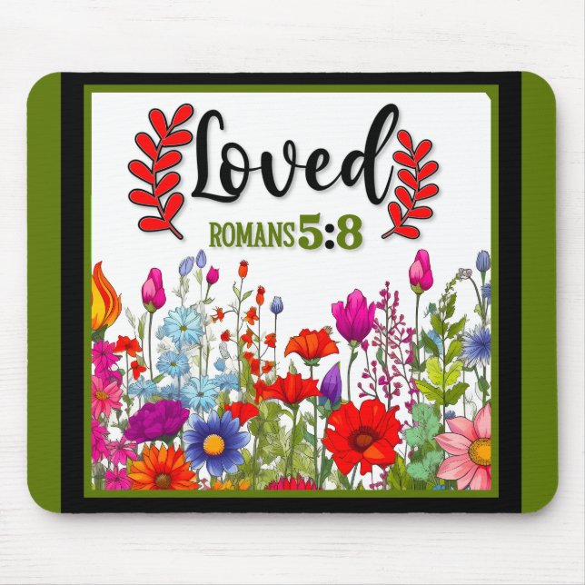 Mousepad Inspiracional Floral Retroativo (Frente)