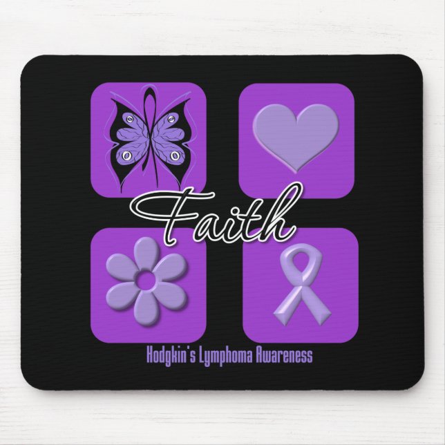 Mousepad Inspirações de Fé Linfoma de Hodgkin (Frente)