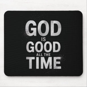 Mousepad Inspirador Deus É Bom O Tempo Todo Dizendo Fé