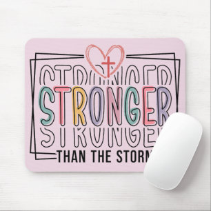 Mousepad Inspirador Mais Forte Que A Tempestade