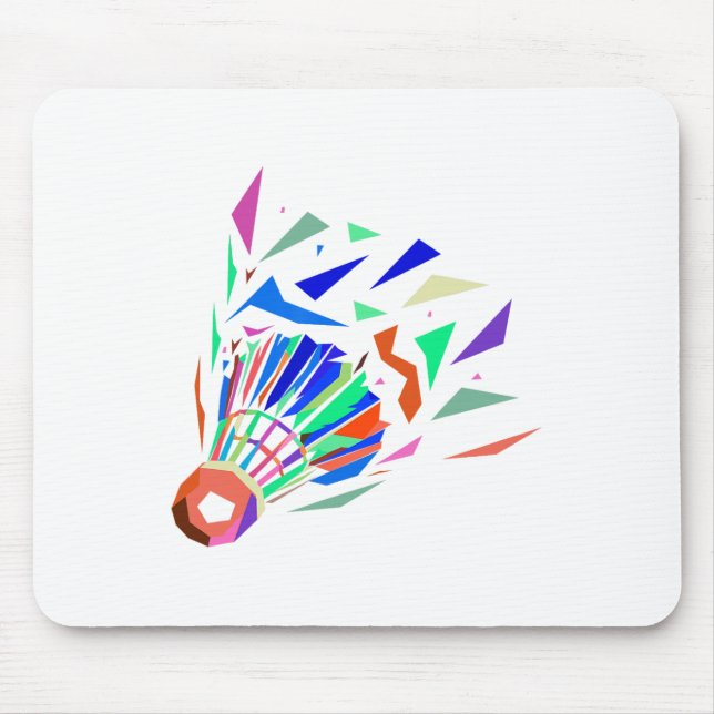 Mousepad Inspirando Dminton Jogando Jogador de Jogo Mulhere (Frente)